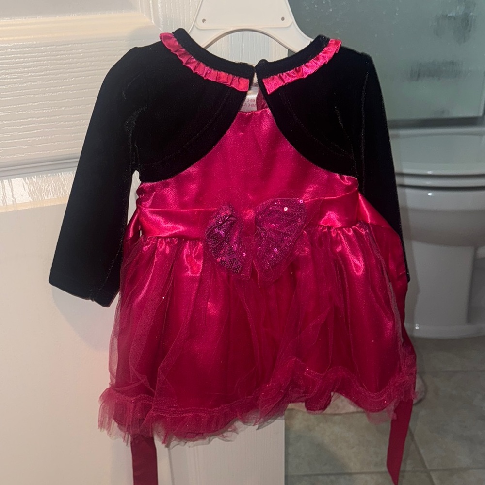 Pink and Black Kids Costume Dress
